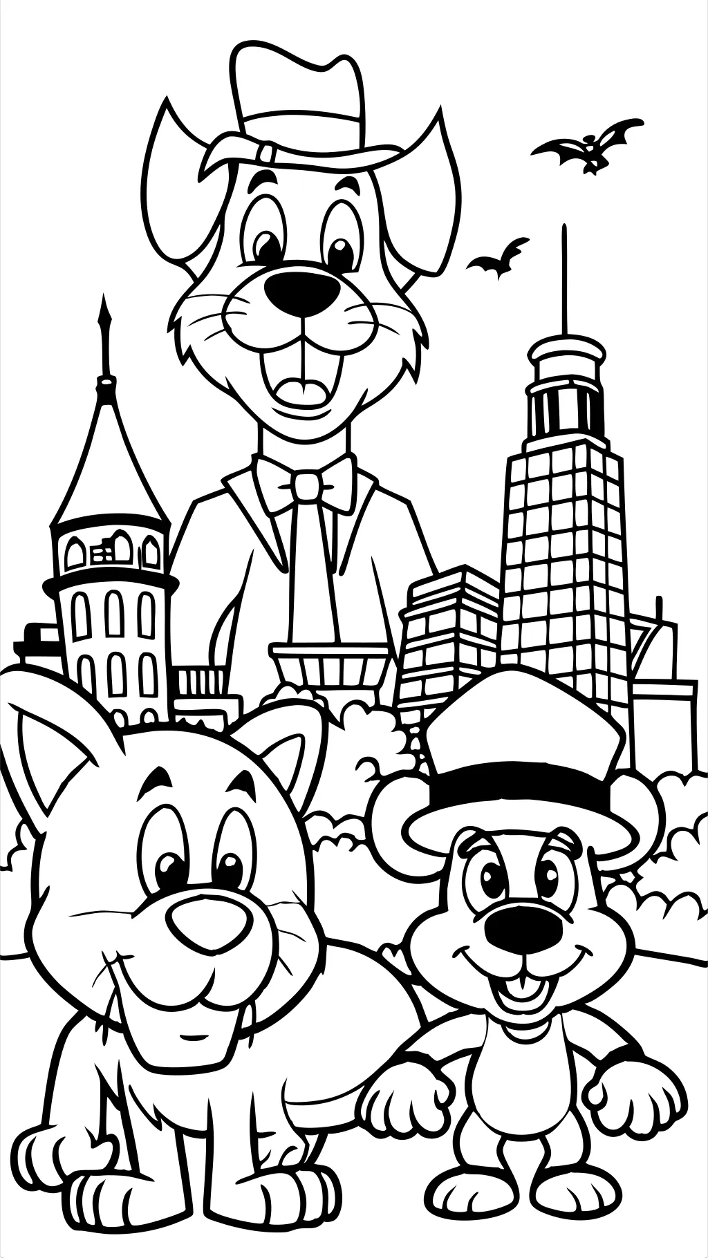 oliver and company coloring pages